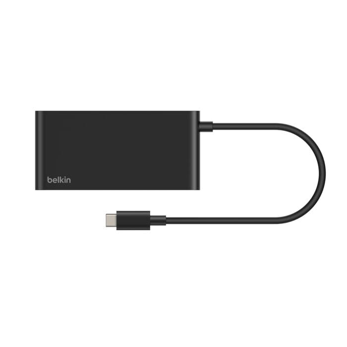 Belkin USB C Hub, 5-Port Hub w/ 4K HDMI Display @ 60Hz, 100W Power Delivery, Fast Data Transfer 5Gbps, USB C Multiport Adapter for MacBook, iPad Pro, Chromebook, & More - Upgraded HDMI 2.0 - Black