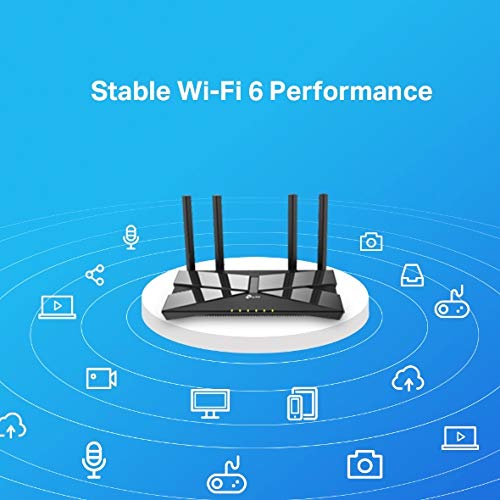 TP-Link WiFi 6 AX1500 Mbps Archer AX10,Smart WiFi,Triple-Core CPU, Gigabit, Dual-Band OFDMA, MU-MIMO, Compatible with Alexa, Wireless Router,Black