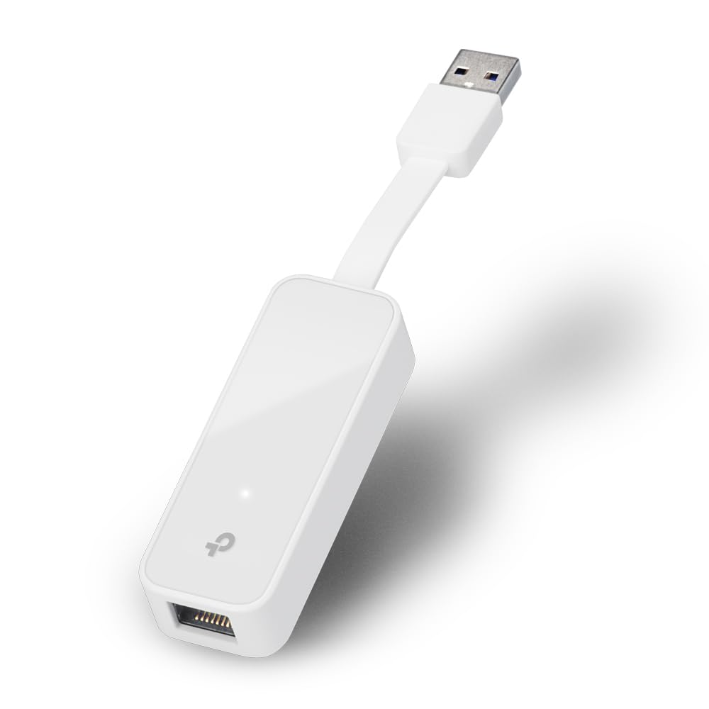 TP-Link UE300 USB 3.0 to RJ45 Gigabit Ethernet Network Adapter | for Ultrabook, Chromebook, Laptop, Desktop | Plug & Play | Foldable and Portable Design | Up to 1000 Mbps High-Speed Data Transfer