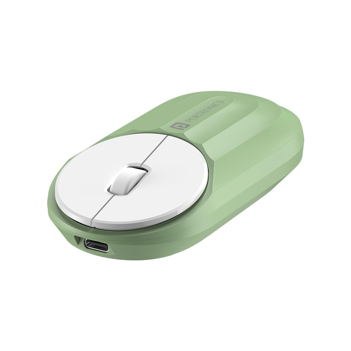 Portronics Toad 6 Bluetooth Wireless Mouse with 2.4 GHz USB Receiver, Multi-Device Pairing, Built in Battery, 1200 DPI Sensor(Green)