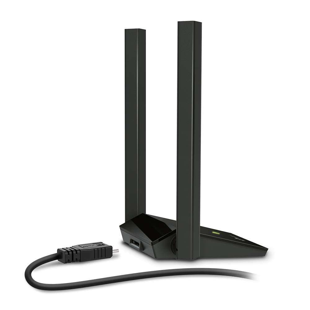 TP-Link USB WiFi Adapter for PC (Archer T4U Plus)- AC1300Mbps Dual Band Wireless Network Adapter for Desktop with 2.4GHz/5GHz High Gain 5dBi Antennas, Supports Windows 10/8.1/8/7,Mac OS