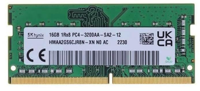 High-Performance RAM 16GB DDR4 3200MHz | Laptop RAM for SK hynix HMAA2GS6CJR8N-XN | 1RX8 SODIMM 1.2v 260Pin | Compatible with Intel & AMD Ryzen | Warranty-3 Years