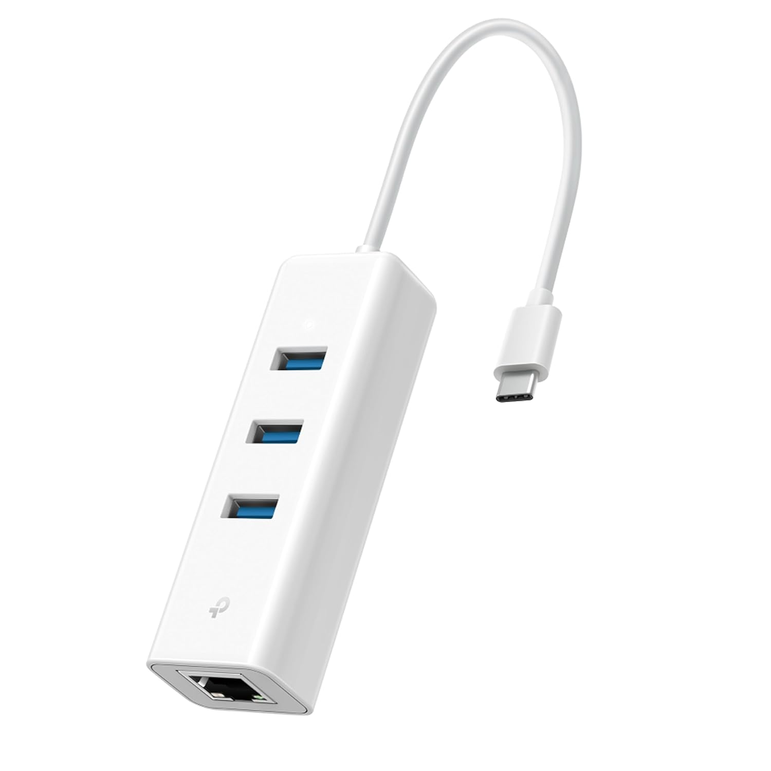 TP-Link UE330C USB 3.0 Type-C 3-Port Gigabit Ethernet Network Adapter RJ45 LAN Wired Hub for Ultrabook, Chromebook, Laptop, Desktop, Plug & Play, Foldable and Portable Design