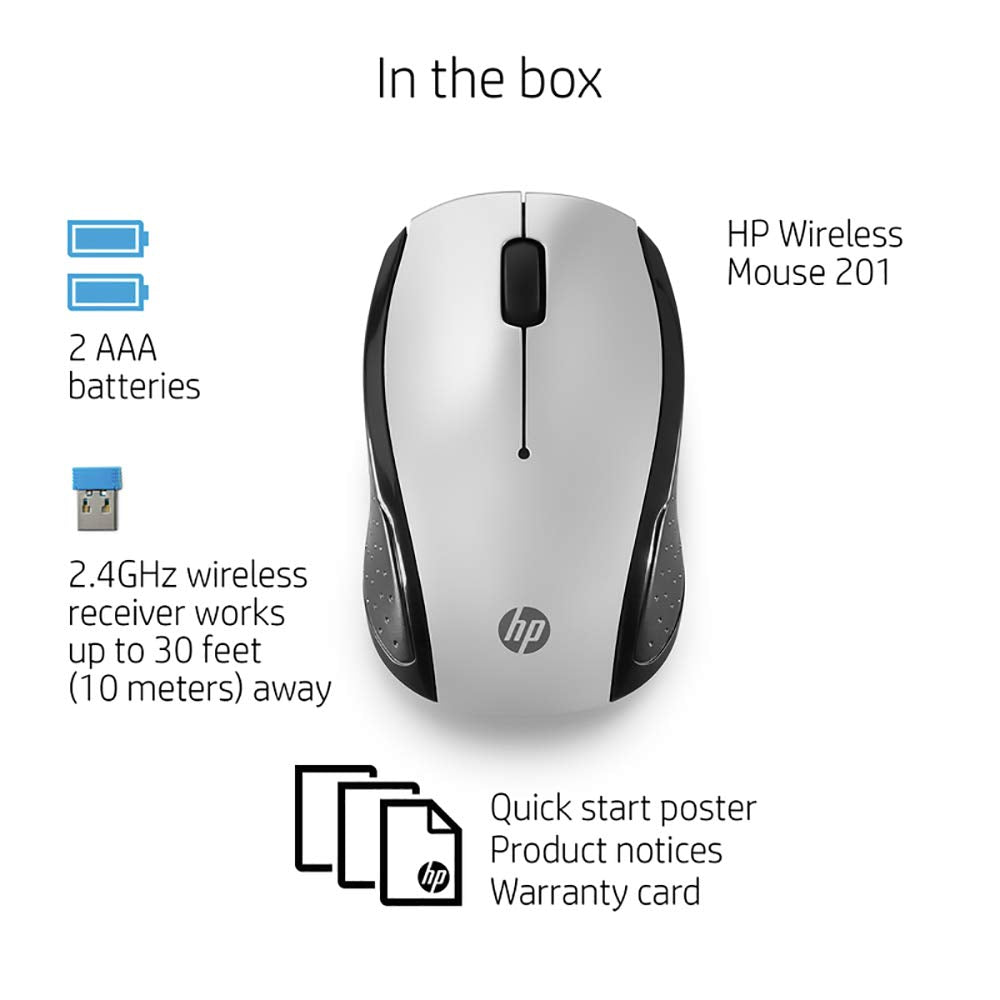 HP 201 Wireless Mouse (Smoke Grey)