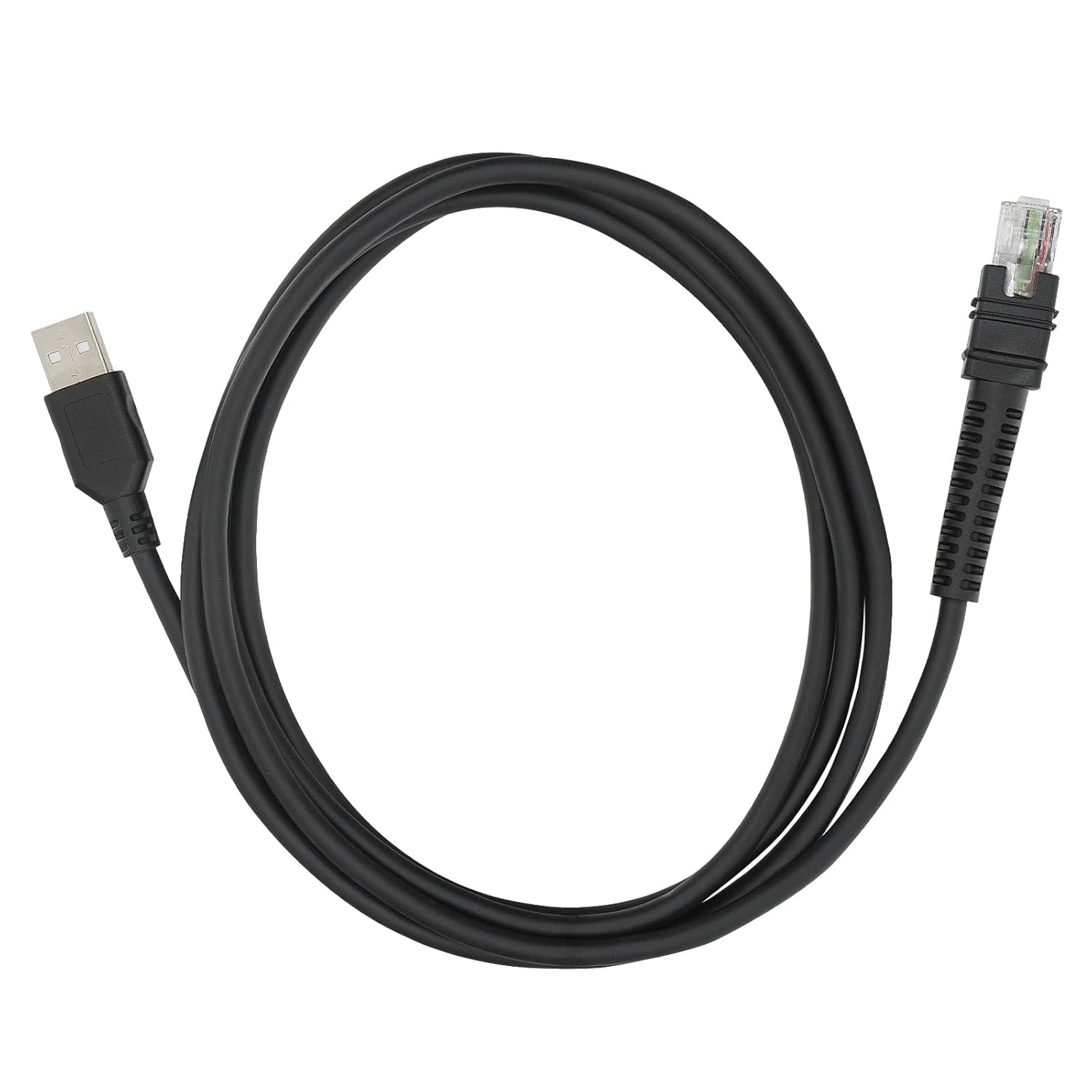 CBA-U46-S07ZAR Shielded USB Cable for Zebra Symbol DS3608 DS3678 DS8108 DS8178 LI3608 LI3678 DS3600-KD Handheld Barcode Scanner, USB-A Connector, 7ft (2 m) Straight, BC 1.2, DC 5V