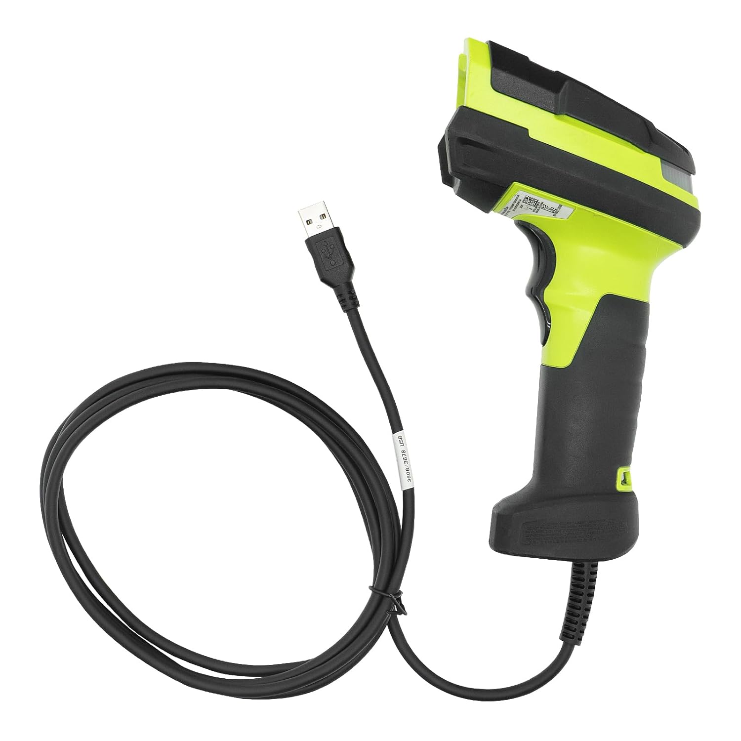CBA-U46-S07ZAR Shielded USB Cable for Zebra Symbol DS3608 DS3678 DS8108 DS8178 LI3608 LI3678 DS3600-KD Handheld Barcode Scanner, USB-A Connector, 7ft (2 m) Straight, BC 1.2, DC 5V
