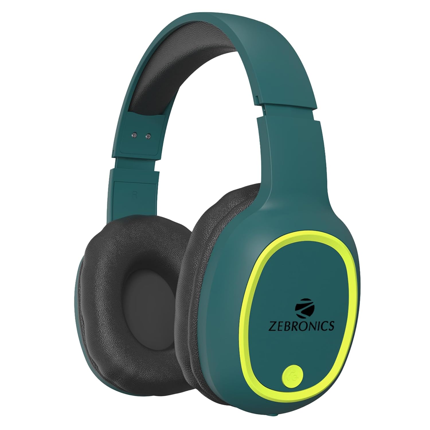ZEBRONICS Thunder (2026 Upgrade) Wireless Headphones, BT v6.0, True 60 hrs Playback, 40mm Drivers, ENC, Gaming Mode, Dual Pairing, AUX & microSD, Rapid Charging, Call Function (Teal Green)