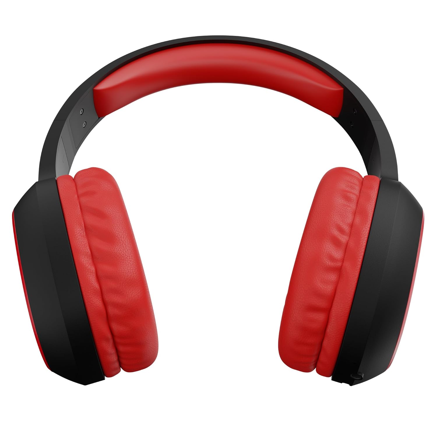 ZEBRONICS Thunder (2026 Upgrade) Wireless Headphones, BT v6.0, True 60 hrs Playback, 40mm Drivers, ENC, Gaming Mode, Dual Pairing, AUX & microSD, Rapid Charging, Call Function (Red)
