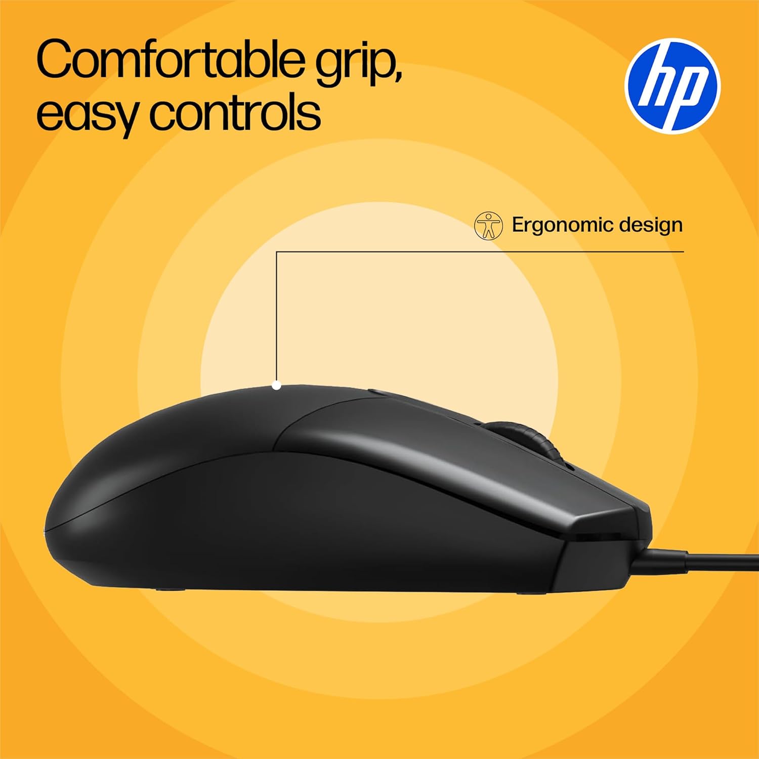 HP M080 Wired Mouse (AB3C5AA)