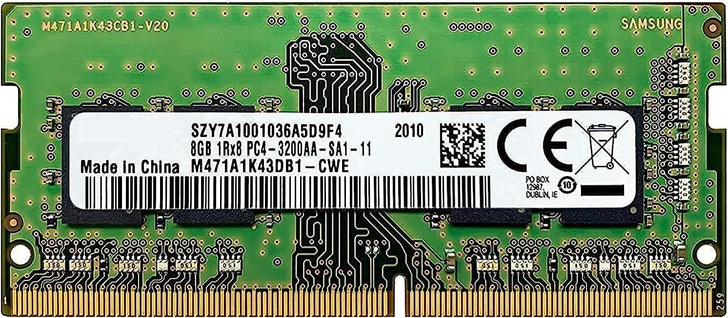for Samsung Lover 8GB DDR4 3200MHz SODIMM PC4-25600 CL22 1Rx8 1.2V 260-Pin SO-DIMM for Laptop Notebook Memory Module M471A1K43DB1-CWE 5 Years Warranty