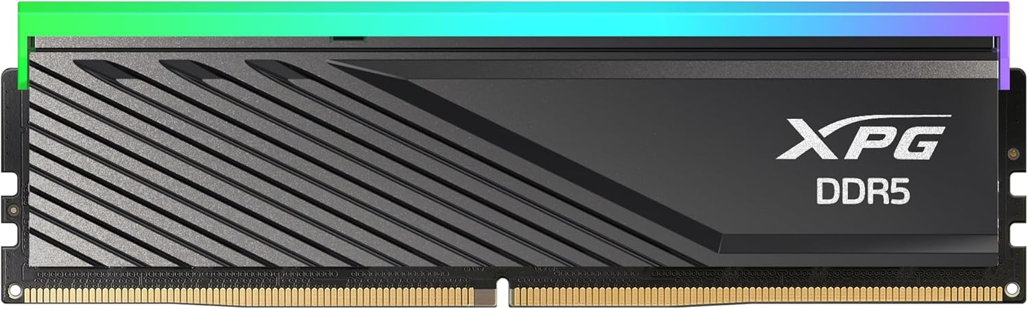 XPG Lancer Blade RBG DDR5 6000MHz CL30 32GB (2x16GB) PC5-48000 RAM 288-Pins UDIMM Desktop Memory Kit Black Heatsink(AX5U6000C3016G-DTLABRBK)