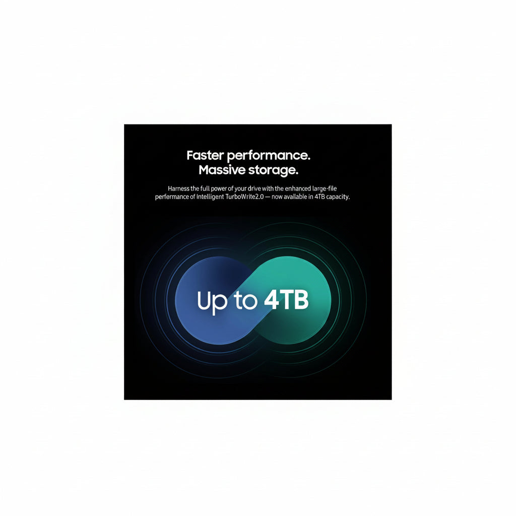 Samsung 990 EVO Plus SSD 2TB, PCIe Gen 4x4, Gen 5x2 M.2 2280, Speeds Up-to 7,250 MB/s, Upgrade Storage for PC/Laptops, HMB Technology and Intelligent Turbowrite 2.0, (MZ-V9S2T0B/AM)