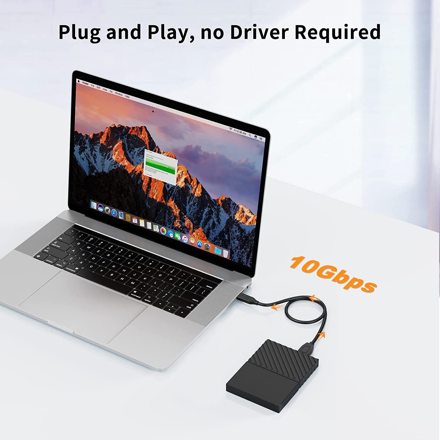 rts usb c hard drive cable USB C Type C to Micro-B USB 3.0 Cable, 10Gbps Fast Charging & Syncing Cord Compatible with Portable External Hard Drives WD, Seagate Expansion, Toshiba, LaCie, Maxtor, 50 CM