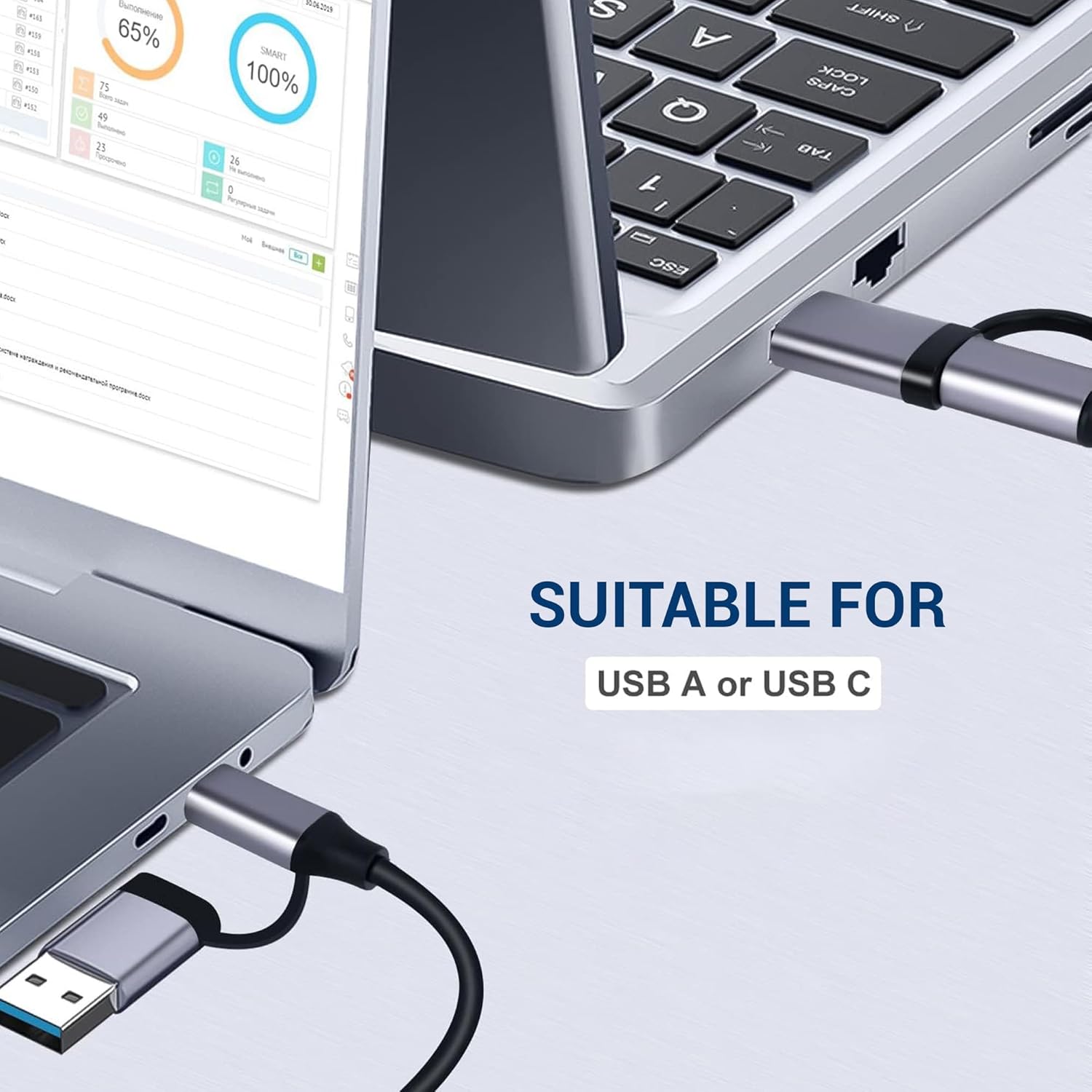 Ant Plus Booster 501 5 in 1 USB C 3.0 HUB - Grey
