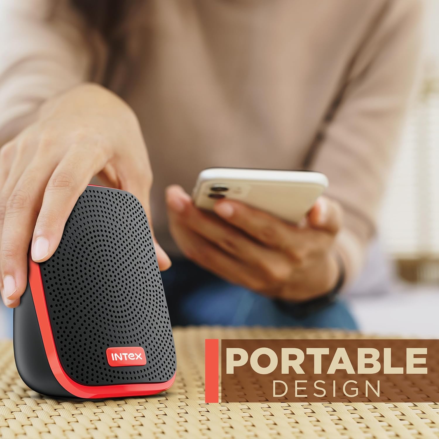 Intex IT-120 2.0 USB Computer Multimedia Speaker, 10W Powerful Sound, USB Powered, 3.5mm Aux Connectivity, in-Line Volume Control Pod for PC, Laptops, Desktop & Mobiles – Orange