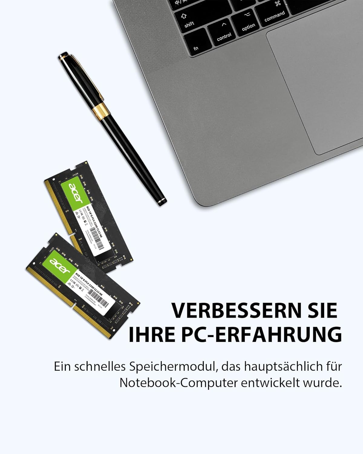 Acer SD100 8GB Single RAM 3200 MHz DDR4 CL22 1.2V Laptop Computer Memory - BL.9BWWA.206