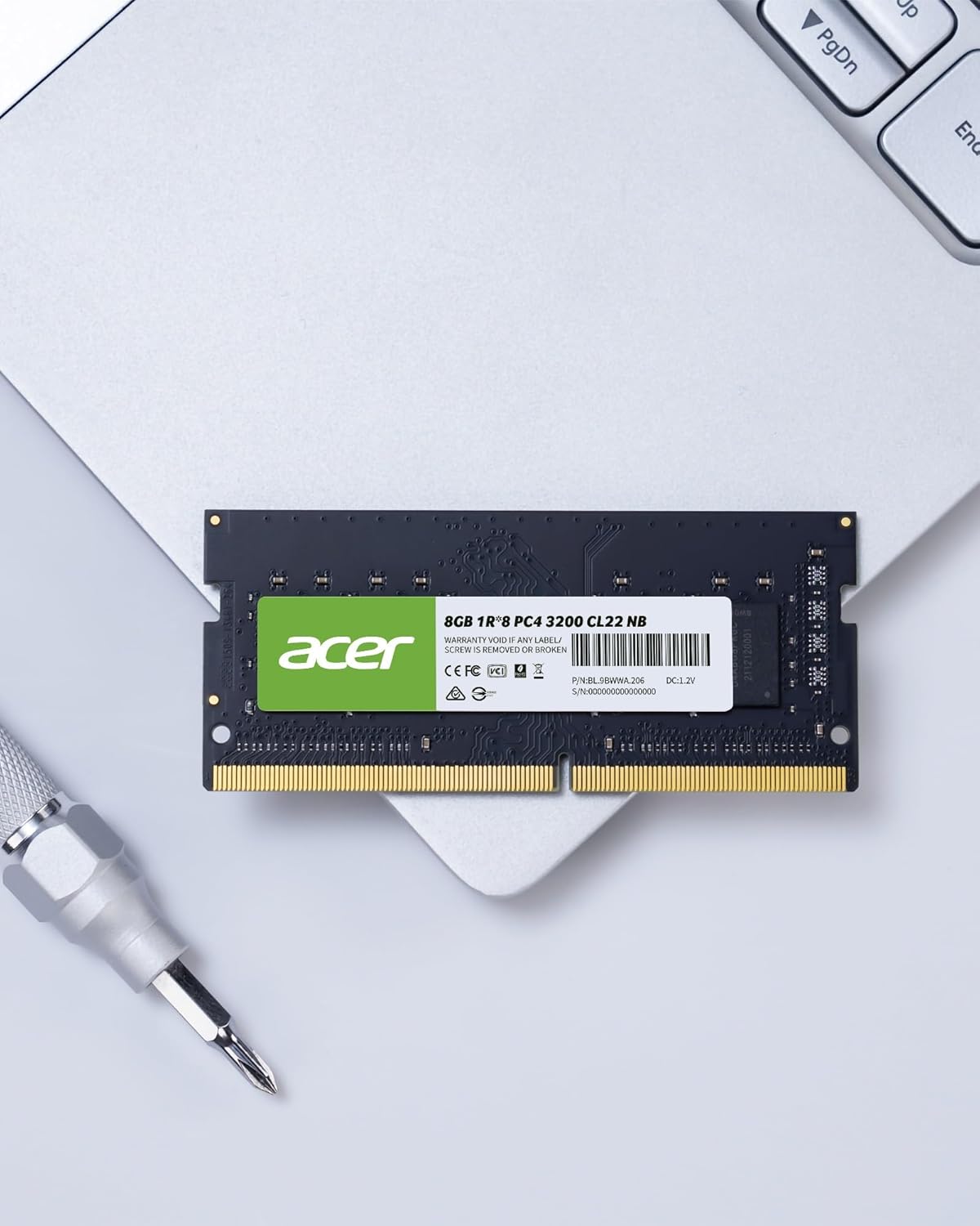 Acer SD100 8GB Single RAM 3200 MHz DDR4 CL22 1.2V Laptop Computer Memory - BL.9BWWA.206
