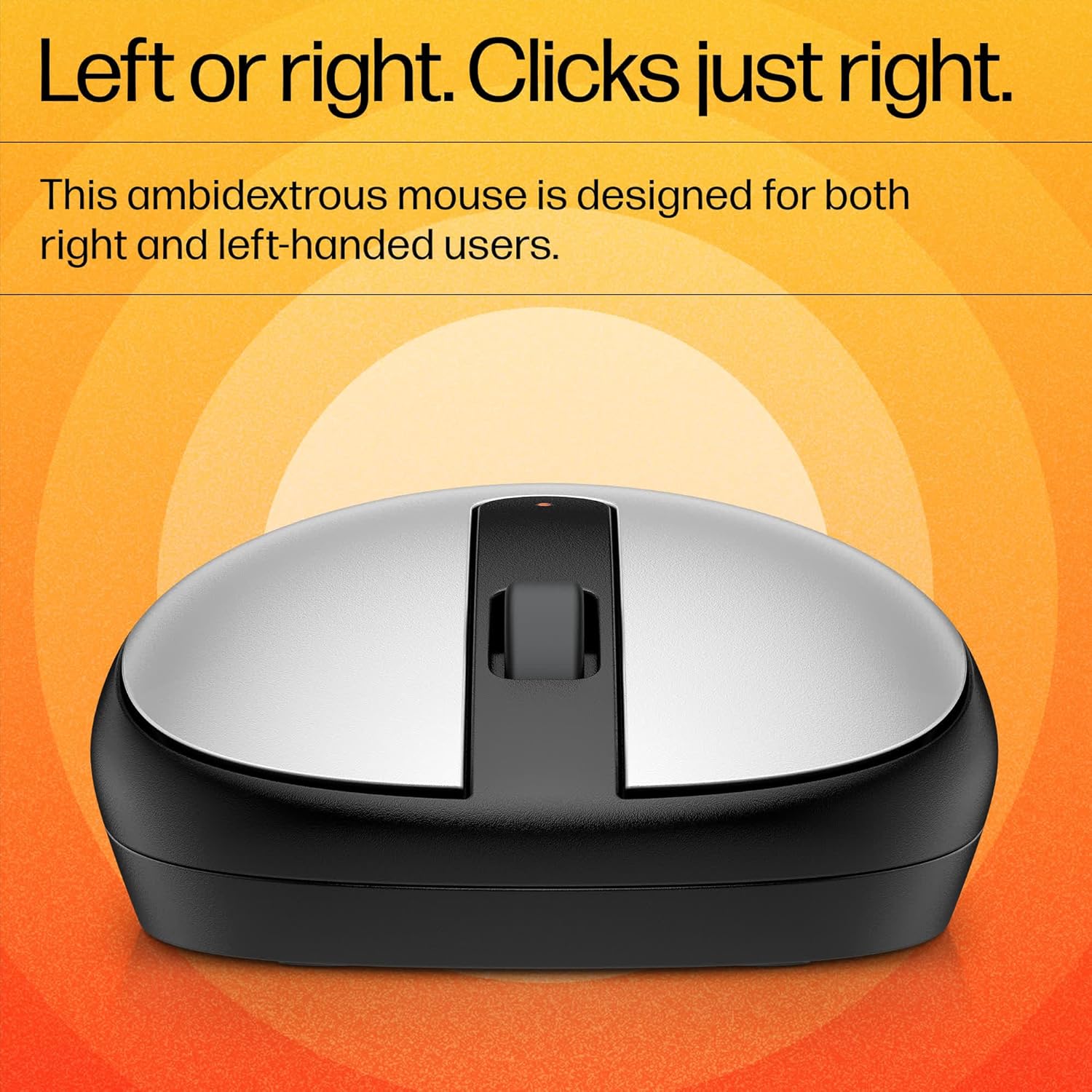HP 240 Bluetooth Mouse/Ambidextrous; Compact Size; Portable Mouse/Red Optical Tracking/1600 dpi/3 Years Warranty/Pike Silver (43N04AA)