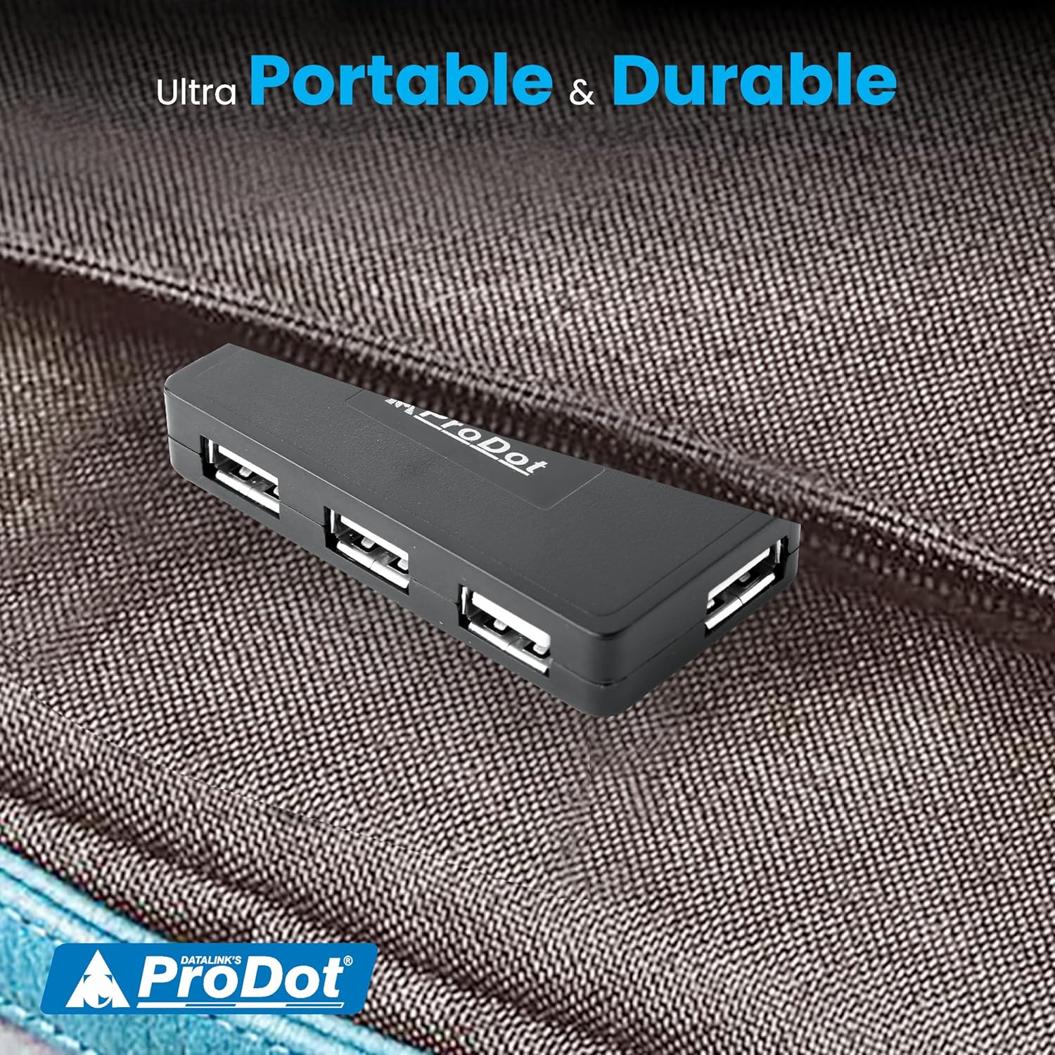 ProDot 4-in-1 USB Hub 2.0 with Hi-Speed Data Transfer 480 Mbps I Plug & Play I Universally Compatible with Speaker, Laptop, Hard Drive, PC, Laptop etc. I 1 Year Warranty (Play Plus)